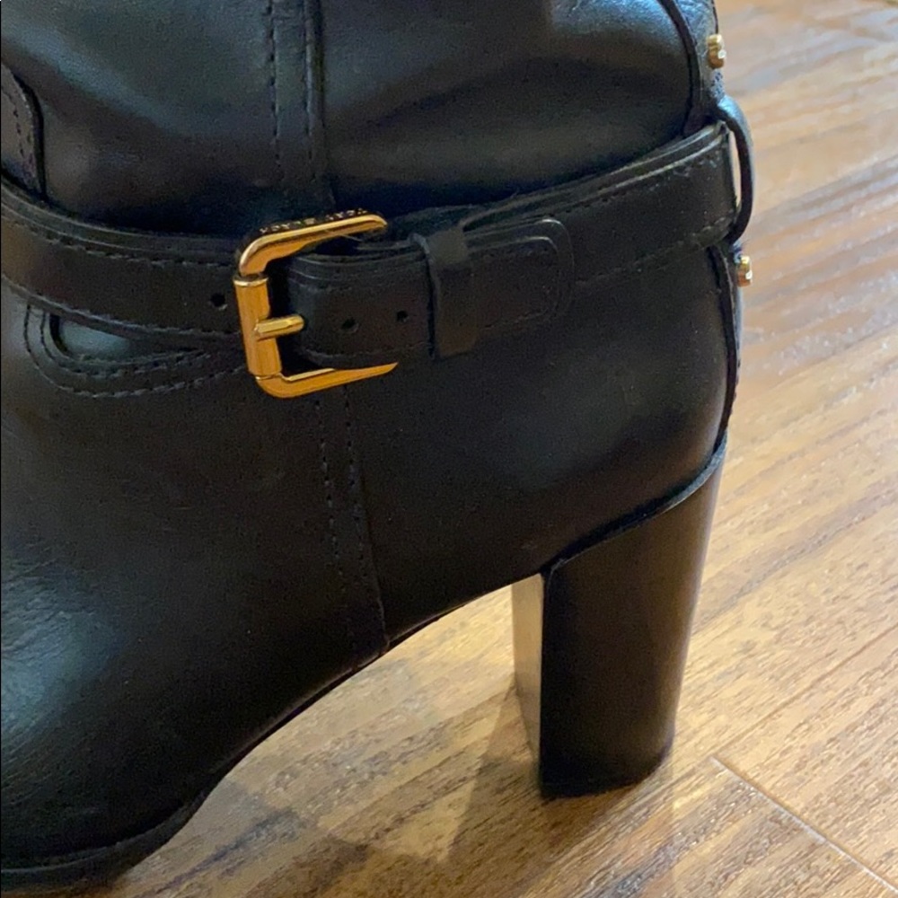 Tory Burch black leather heeled boots! - Picture 2 of 5